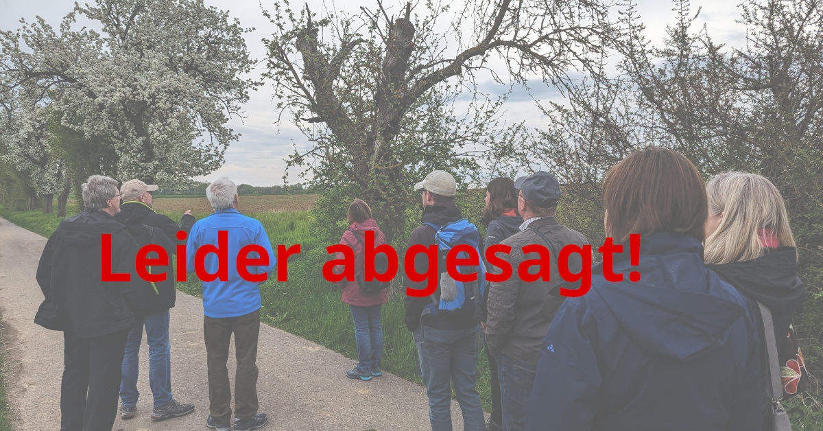 Absage Wanderung am 24. März 2024